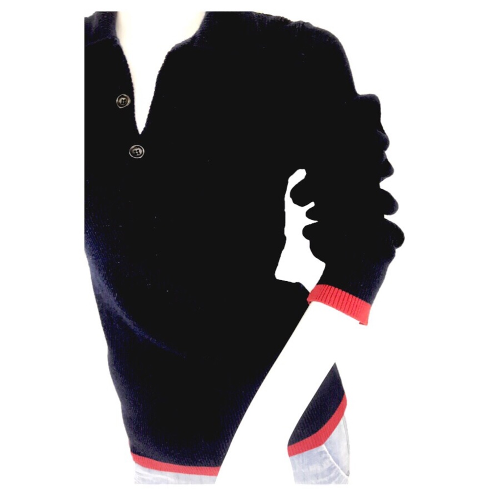 🌸Dolce & Gabbana wool v-neck blue sweater.